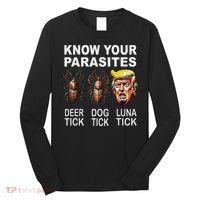 Know Your Parasites Anti Trump Funny Luna Tick Democrat Long Sleeve Shirt thumb 0