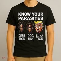 Know Your Parasites Anti Trump Funny Luna Tick Democrat T-Shirt thumb 3