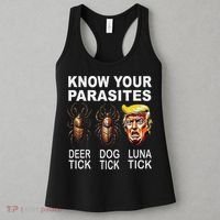 Know Your Parasites Anti Trump Funny Luna Tick Democrat Women's Tank Top thumb 3