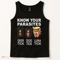 Know Your Parasites Anti Trump Funny Luna Tick Democrat Tank Top thumb 2