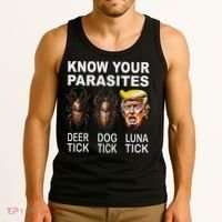 Know Your Parasites Anti Trump Funny Luna Tick Democrat Tank Top thumb 3