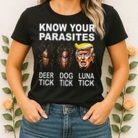 Know Your Parasites Anti Trump Funny Luna Tick Democrat Women's T-Shirt thumb 2