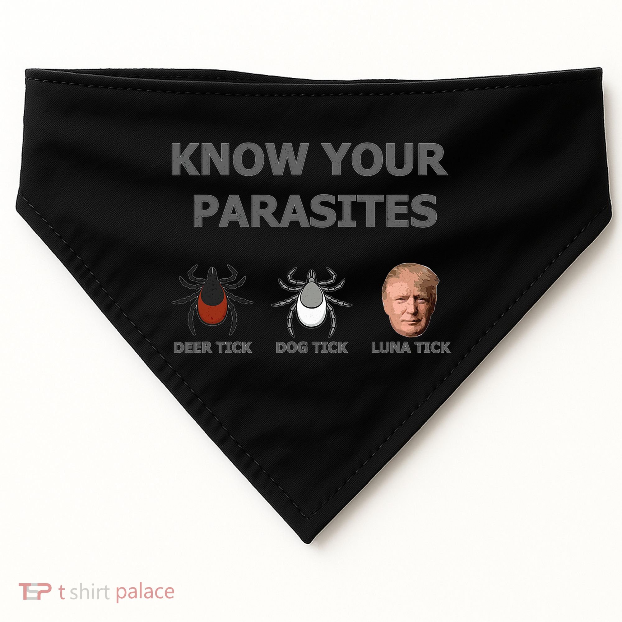 Know Your Parasites Anti Trump Resist USA-Made Doggie Bandana