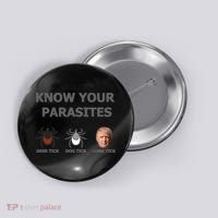 Know Your Parasites Anti Trump Resist Button thumb 0