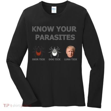 Know Your Parasites Anti Trump Resist Women's Long Sleeve Shirt