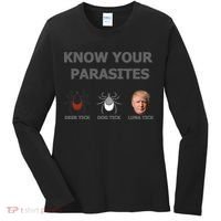 Know Your Parasites Anti Trump Resist Women's Long Sleeve Shirt thumb 0