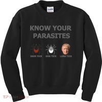 Know Your Parasites Anti Trump Resist Kids Sweatshirt thumb 0