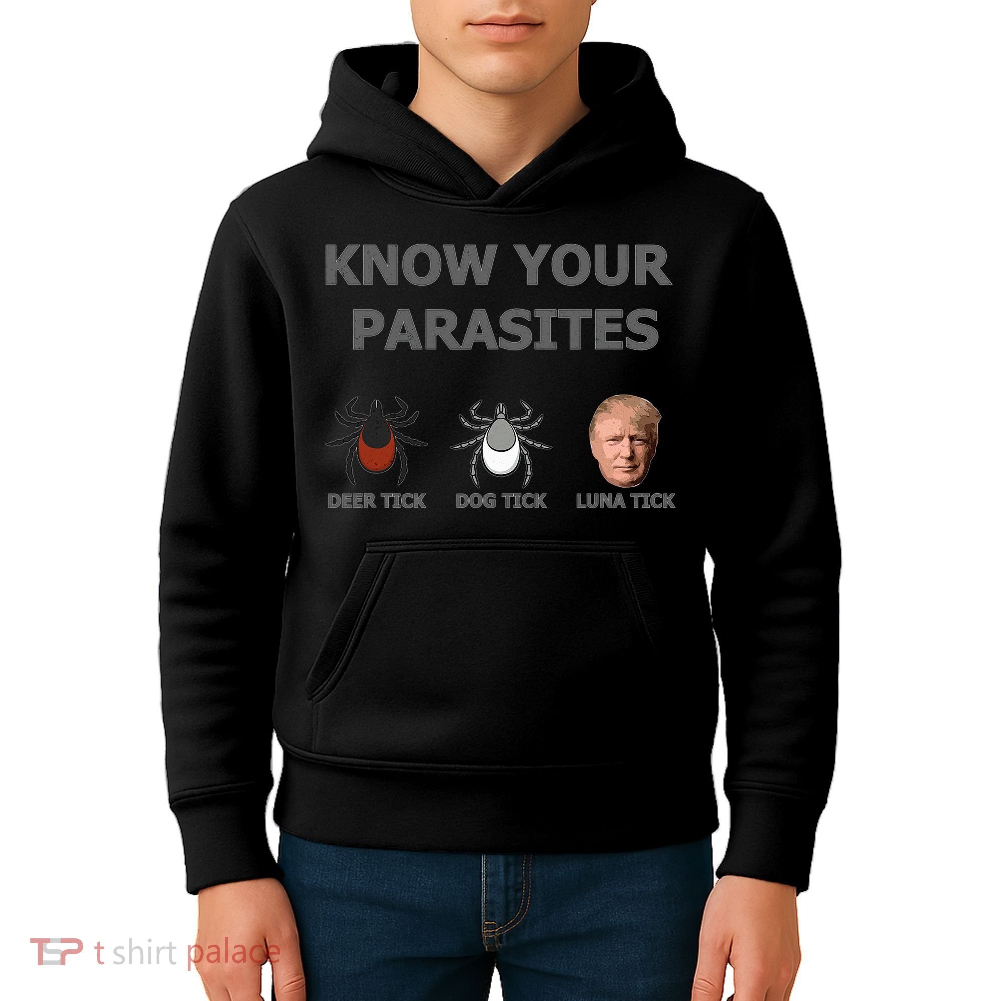 Know Your Parasites Anti Trump Resist Kids Hoodie