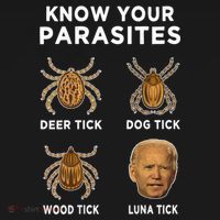 Know Your Parasites Funny Anti Joe Biden (On Back) Women's Hoodie thumb 2