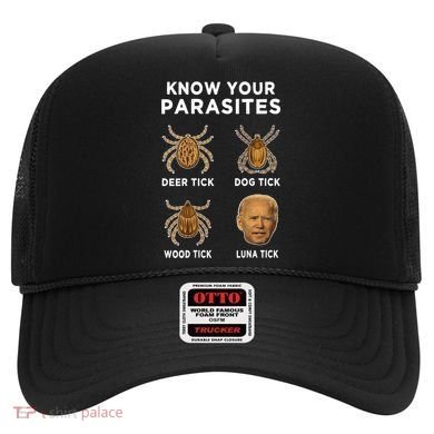 Know Your Parasites Funny Anti Joe Biden (On Back) Hat