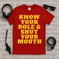 Know Your Role And Shut Your Mouth Kansas City Football Fan T-Shirt thumb 5
