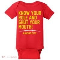 Know Your Role And Shut Your Mouth Kansas City Baby Bodysuit thumb 0