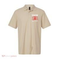 Know Your Status Red Ribbon And Hearts Hiv & Aids Awareness Polo thumb 0
