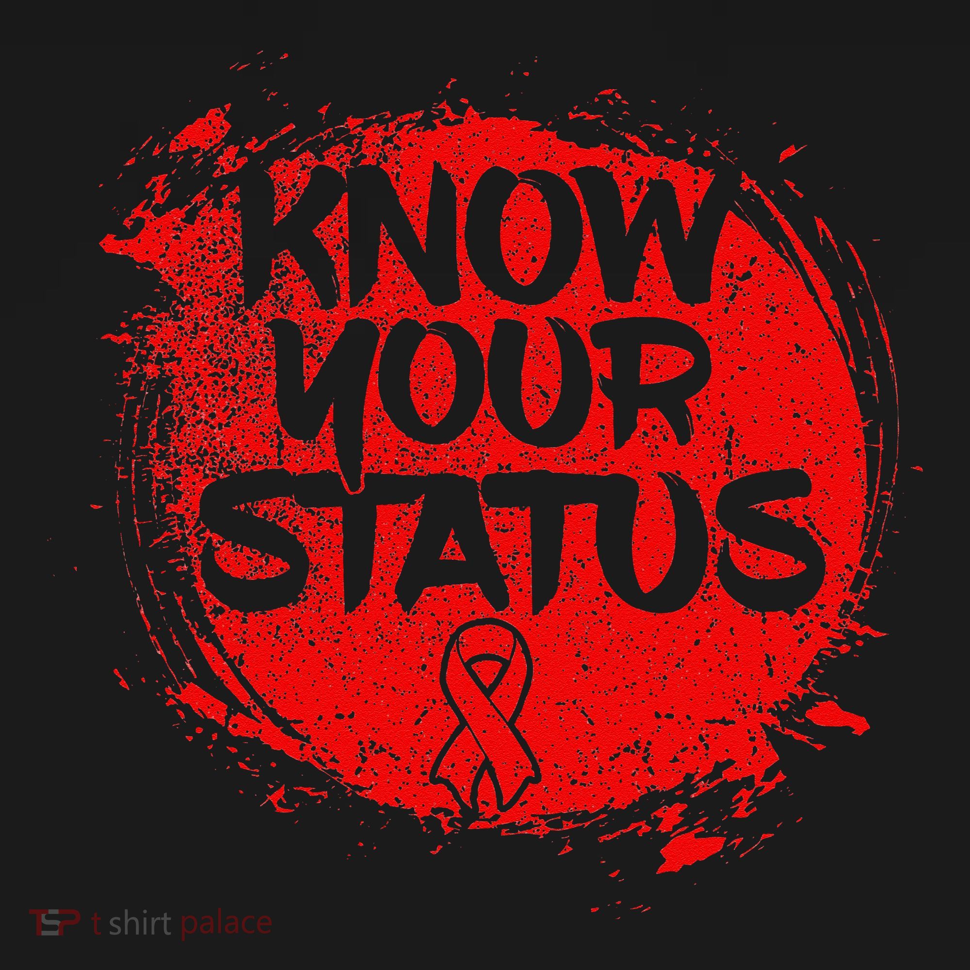 Know Your Status World Hiv Aids Awareness Day Red Ribbon Women's Hoodie