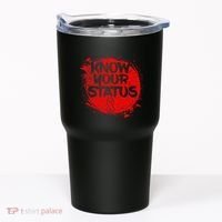 Know Your Status World Hiv Aids Awareness Day Red Ribbon Tumbler thumb 0
