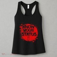 Know Your Status World Hiv Aids Awareness Day Red Ribbon Women's Tank Top thumb 3