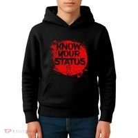 Know Your Status World Hiv Aids Awareness Day Red Ribbon Kids Hoodie thumb 4