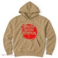 Know Your Status World Hiv Aids Awareness Day Red Ribbon Hoodie thumb 0