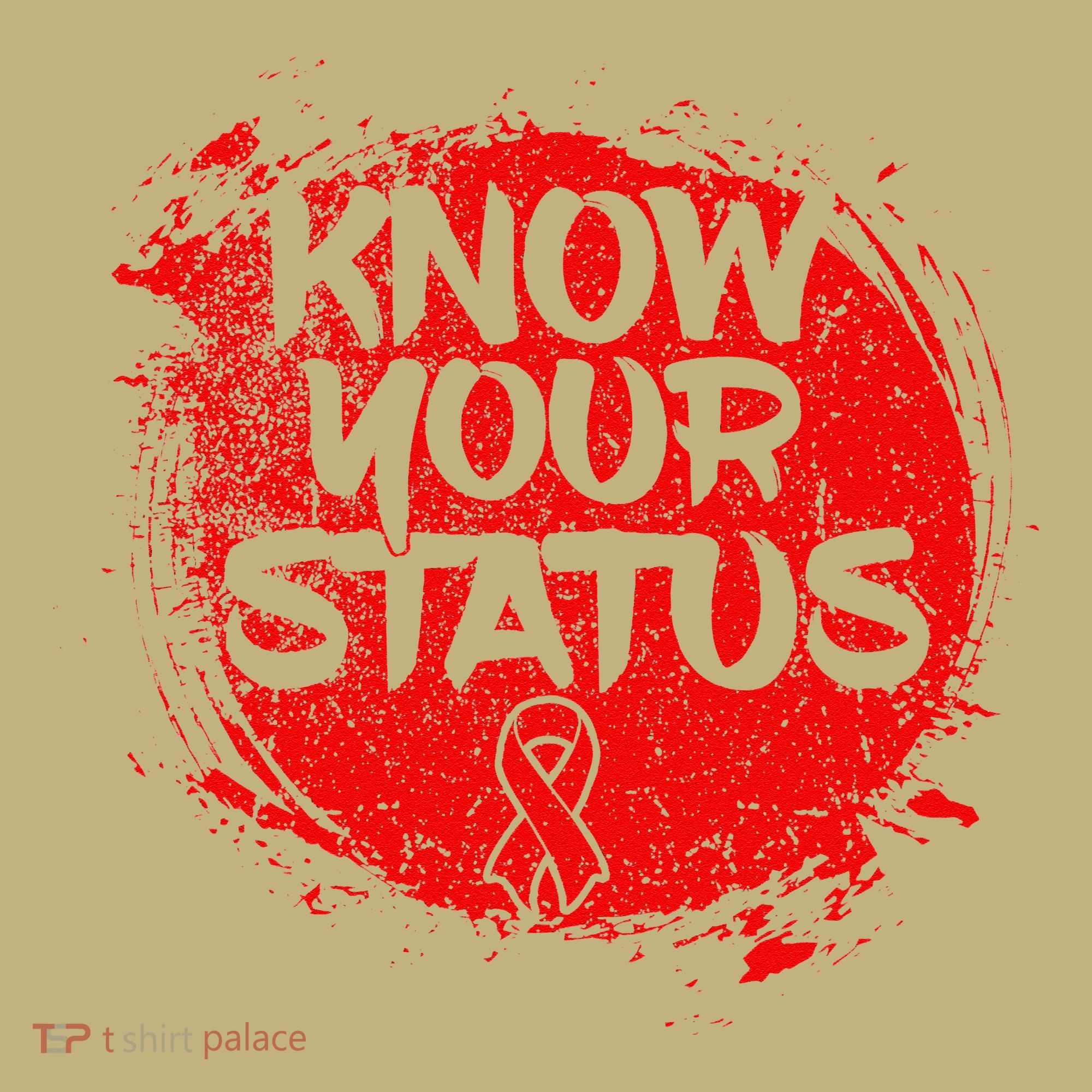 Know Your Status World Hiv Aids Awareness Day Red Ribbon Sweatshirt