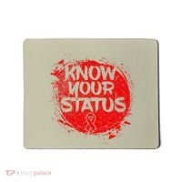 Know Your Status World Hiv Aids Awareness Day Red Ribbon Mousepad thumb 0