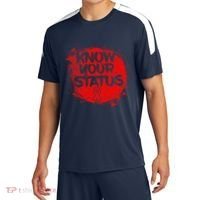 Know Your Status World Hiv Aids Awareness Day Red Ribbon Sport-Tek Competitor United Soccer Jersey thumb 0