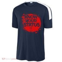 Know Your Status World Hiv Aids Awareness Day Red Ribbon Sport-Tek Competitor United Soccer Jersey thumb 2