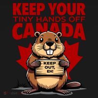 Keep Your Tiny Hands Off Canada Is Not For Sale Funny Apron thumb 3
