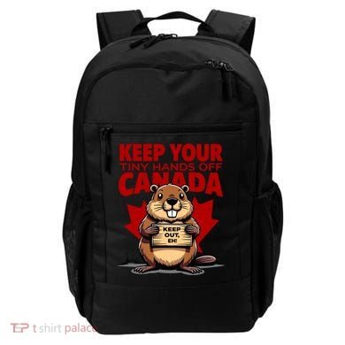 Keep Your Tiny Hands Off Canada Is Not For Sale Funny Backpack