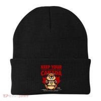 Keep Your Tiny Hands Off Canada Is Not For Sale Funny Beanie thumb 0