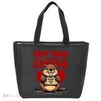 Keep Your Tiny Hands Off Canada Is Not For Sale Funny Tote Bag thumb 0