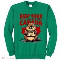 Keep Your Tiny Hands Off Canada Is Not For Sale Funny Sweatshirt thumb 0