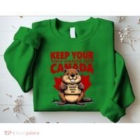 Keep Your Tiny Hands Off Canada Is Not For Sale Funny Sweatshirt thumb 2