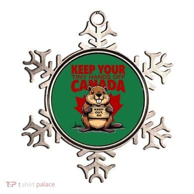 Keep Your Tiny Hands Off Canada Is Not For Sale Funny Ornament