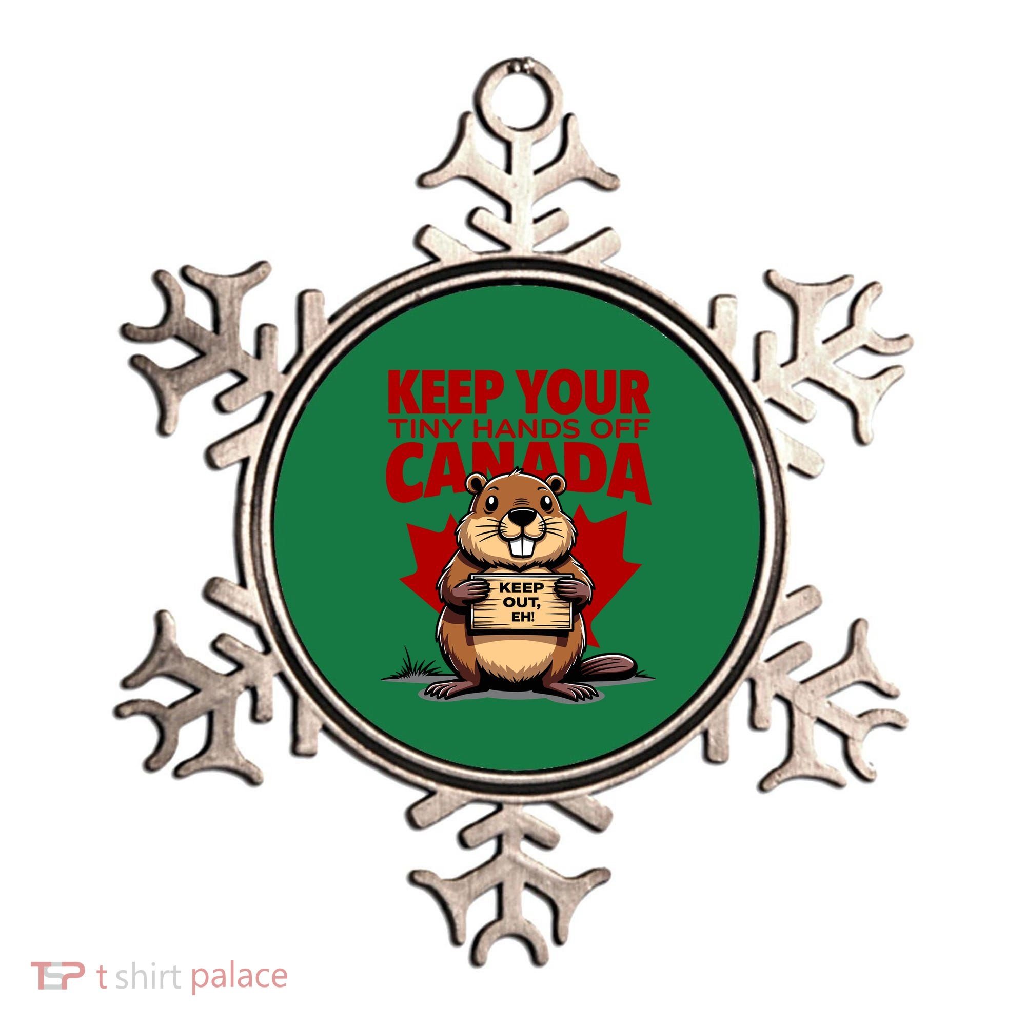 Keep Your Tiny Hands Off Canada Is Not For Sale Funny Ornament