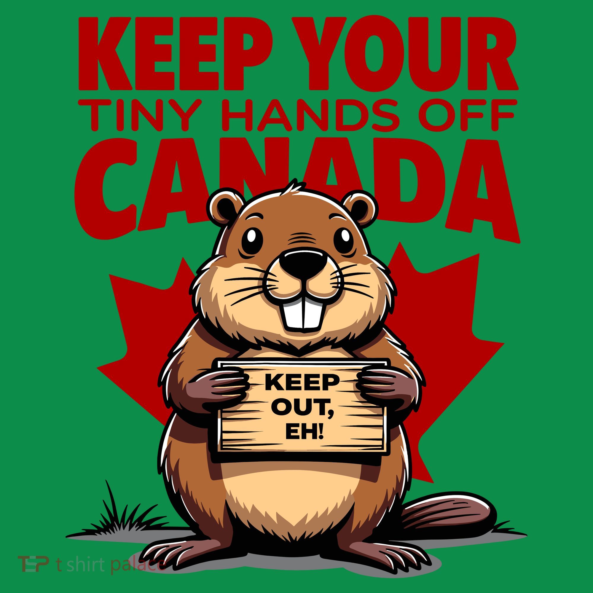 Keep Your Tiny Hands Off Canada Is Not For Sale Funny Kids Sweatshirt