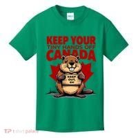 Keep Your Tiny Hands Off Canada Is Not For Sale Funny Kids T-Shirt thumb 0
