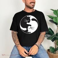 Kawaki Ying Yang Cat Comfort Colors T-Shirt thumb 3