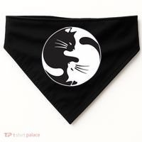 Kawaki Ying Yang Cat USA-Made Doggie Bandana thumb 0