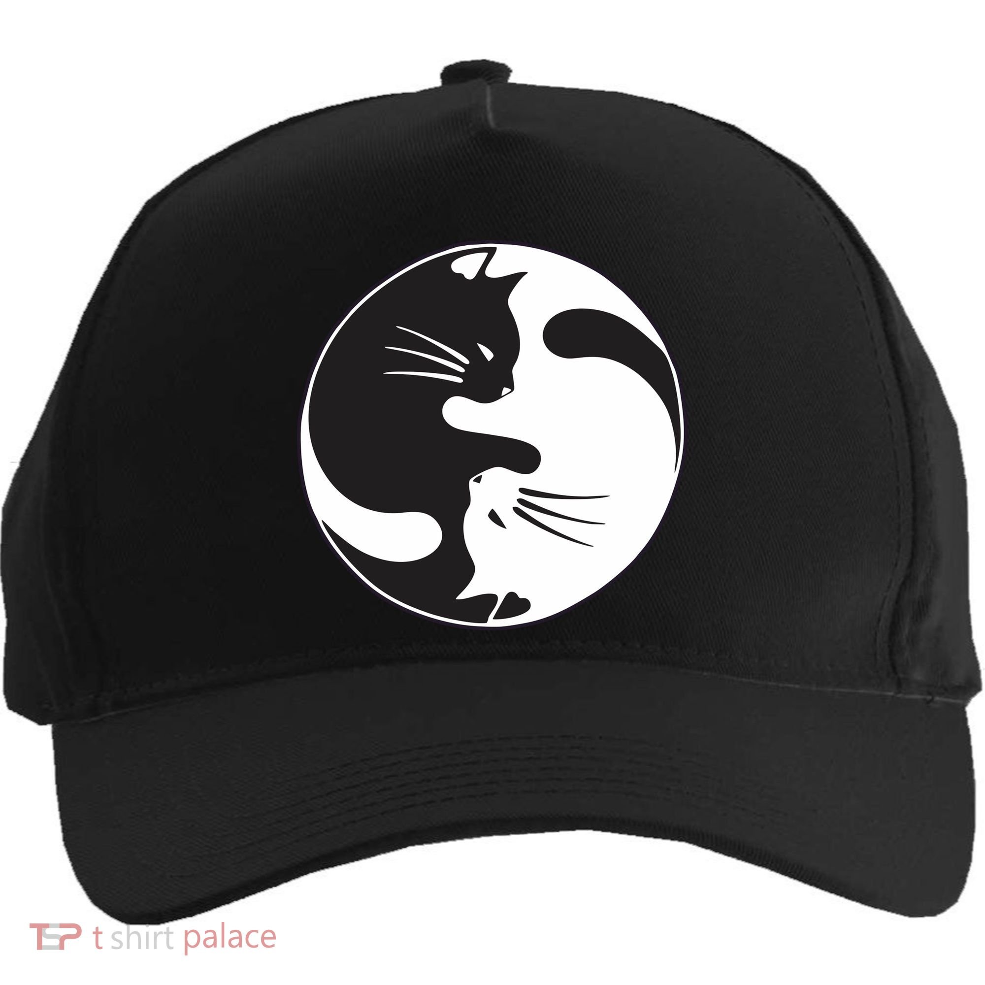 Kawaki Ying Yang Cat Five-Panel Snapback Cap