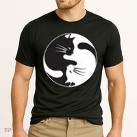 Kawaki Ying Yang Cat Cooling Performance Crew T-Shirt thumb 2