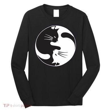 Kawaki Ying Yang Cat Long Sleeve Shirt
