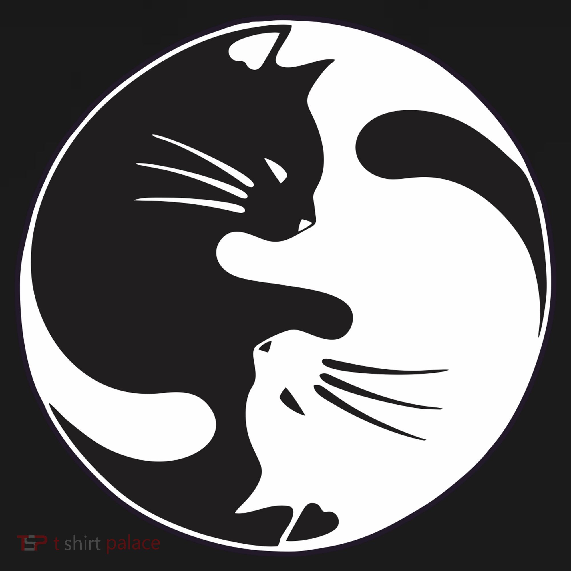 Kawaki Ying Yang Cat Apron