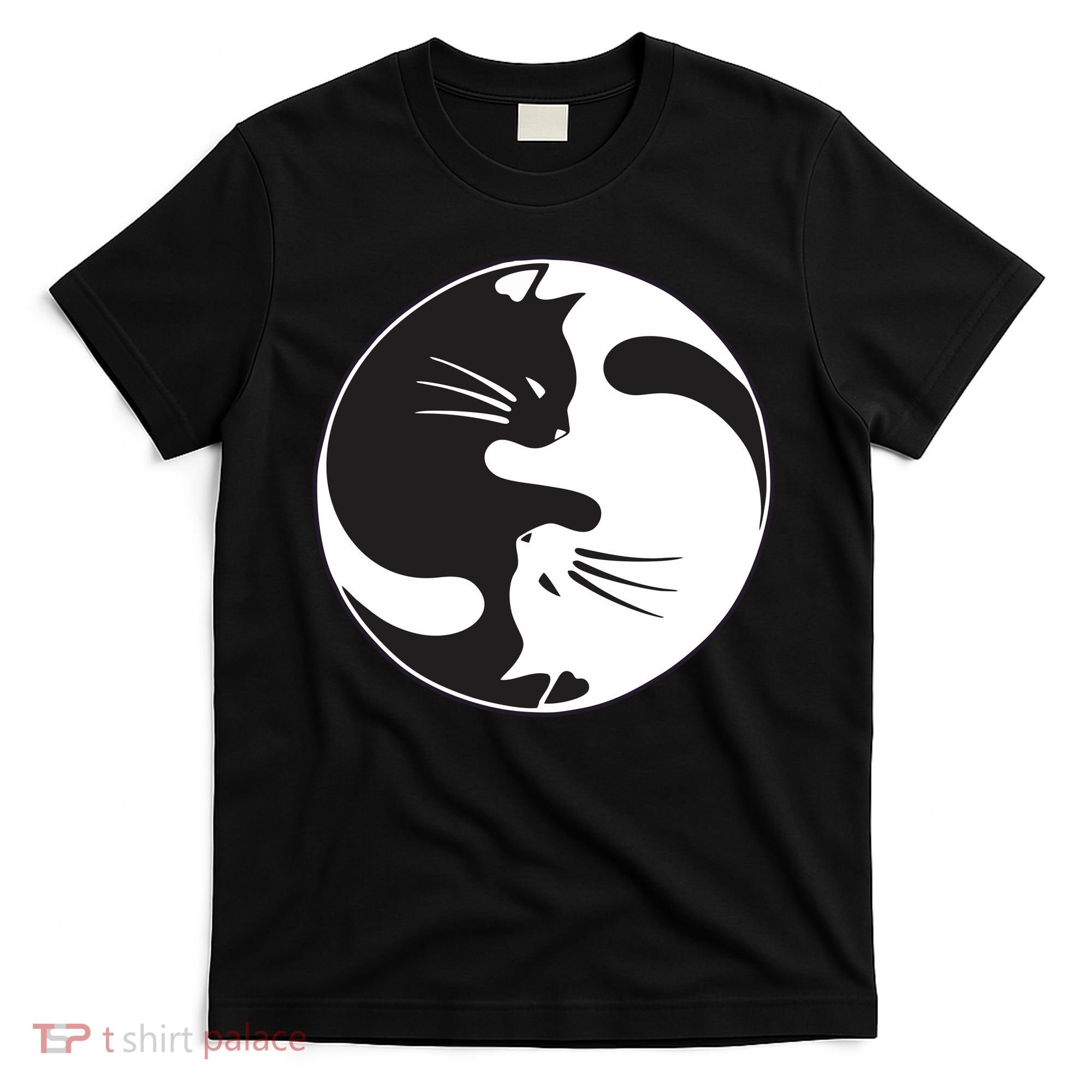 Kawaki Ying Yang Cat T-Shirt