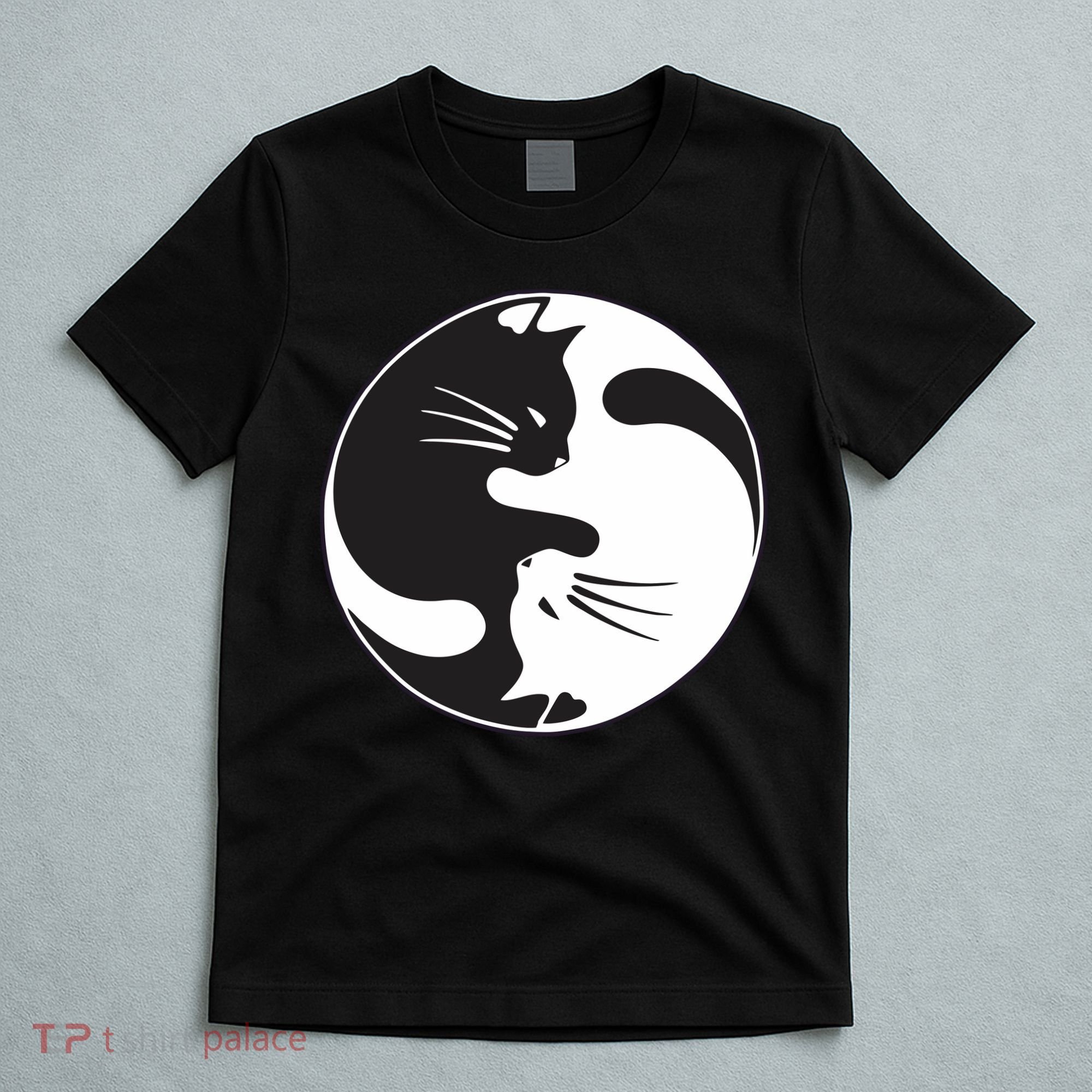 Kawaki Ying Yang Cat T-Shirt