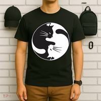 Kawaki Ying Yang Cat T-Shirt thumb 6