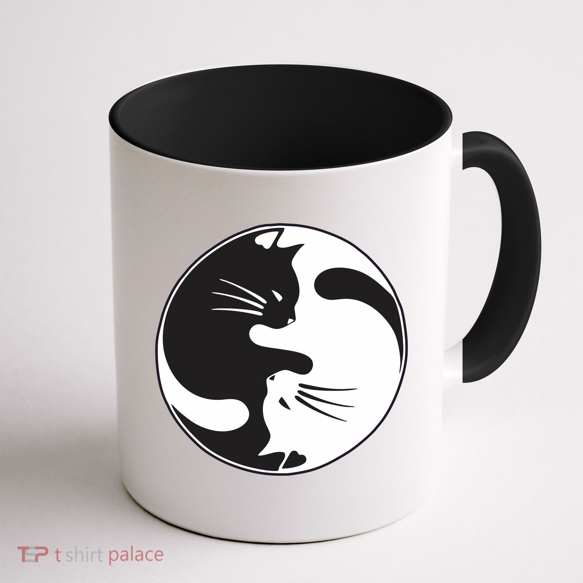 Kawaki Ying Yang Cat Coffee Mug