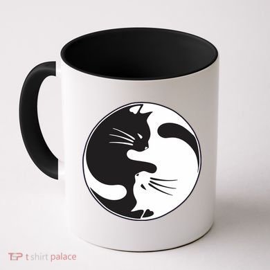 Kawaki Ying Yang Cat Coffee Mug