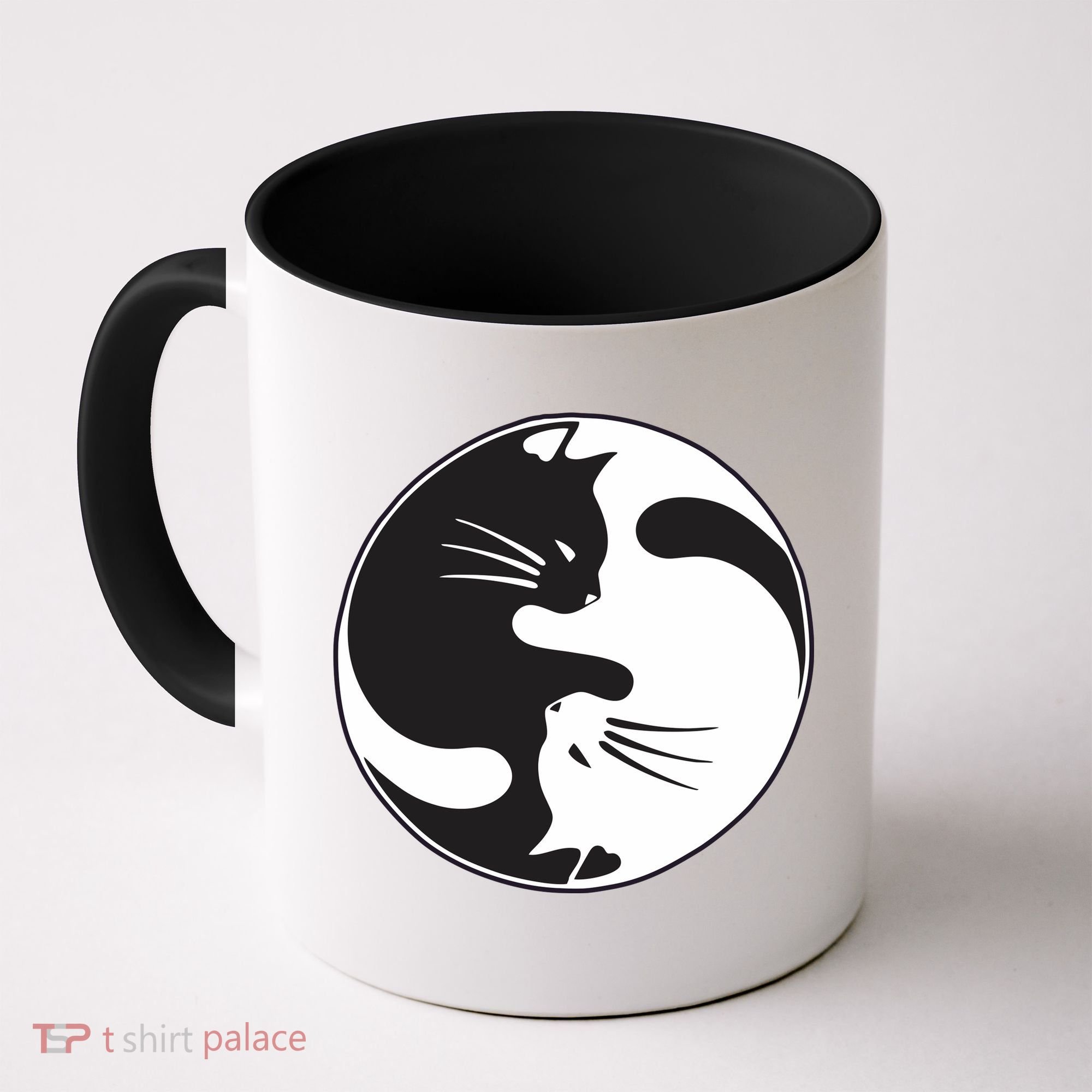 Kawaki Ying Yang Cat Coffee Mug