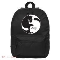 Kawaki Ying Yang Cat 16 in Basic Backpack thumb 0