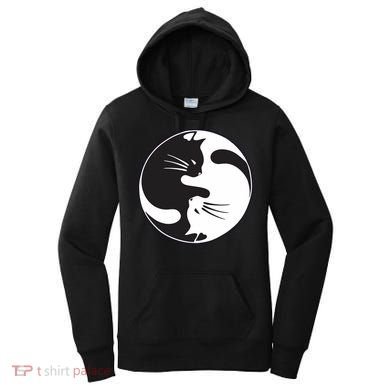 Kawaki Ying Yang Cat Women's Hoodie